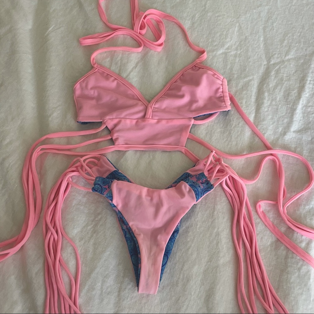Reversible Tassles Bikini